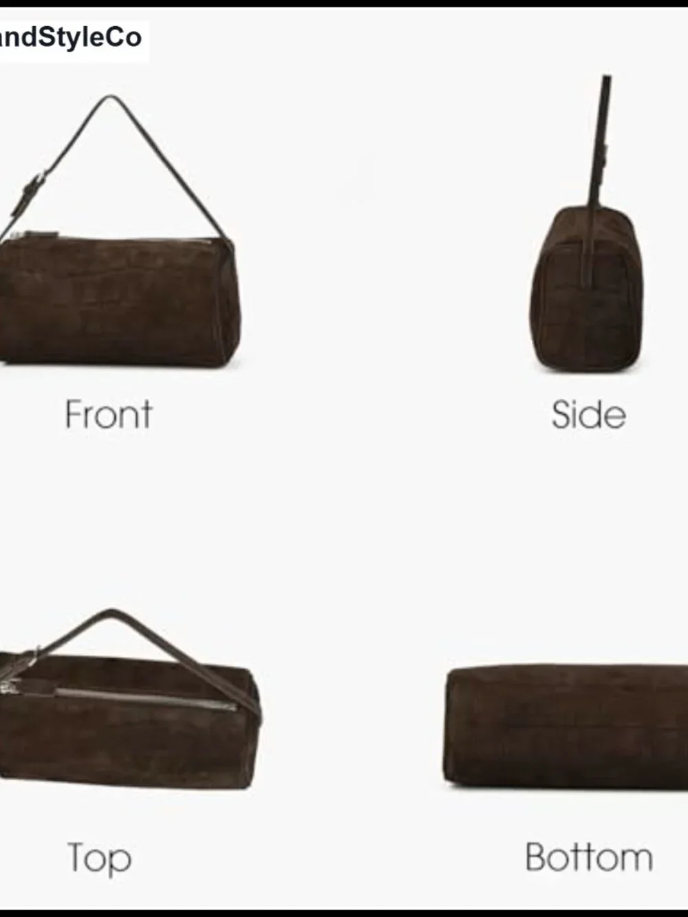 Premium Suede Leather Hobo Crossbody Bag Women